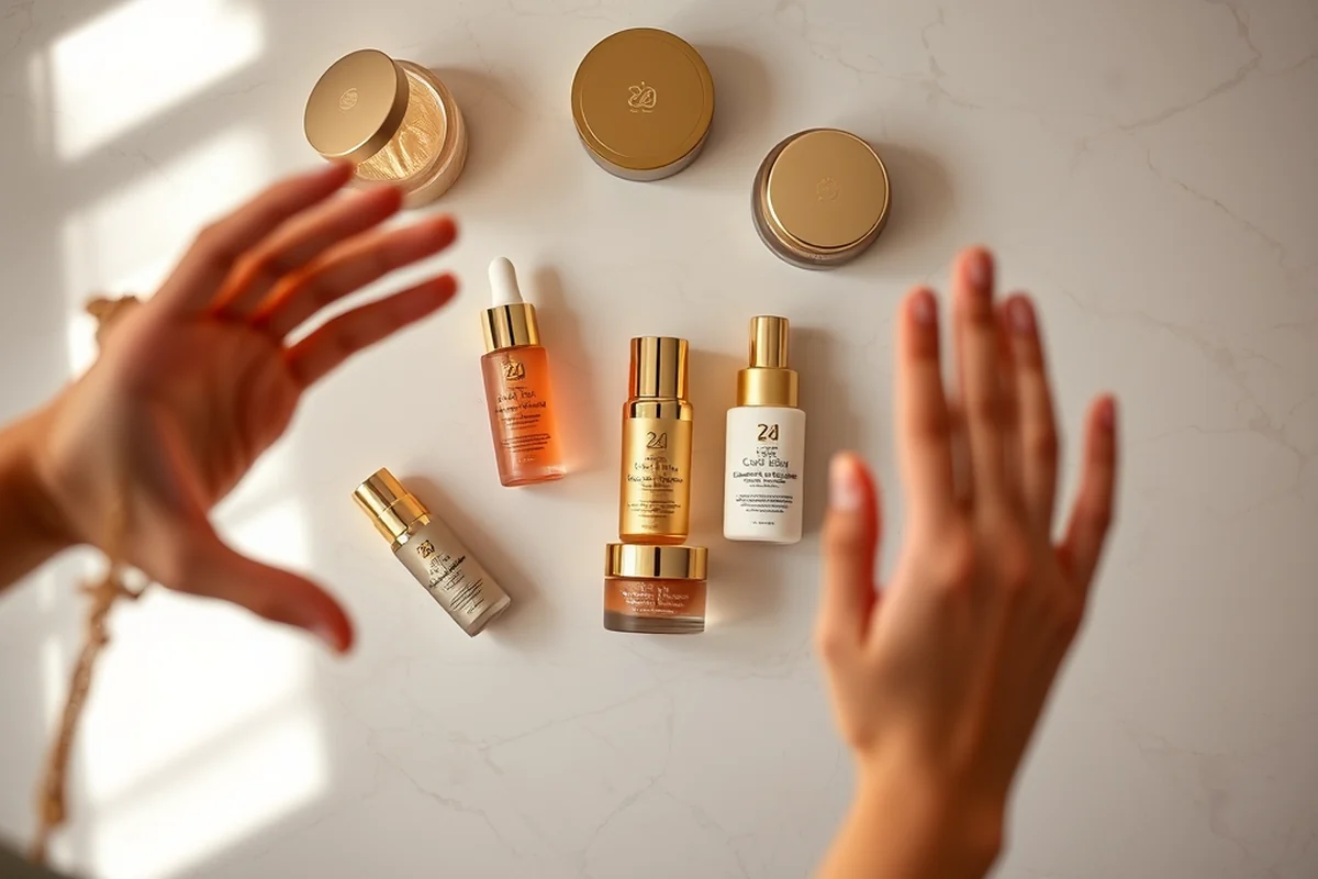 24k golden radiance luxury skincare gift set — 24k Golden Radiance Luxury Skincare Gift Set