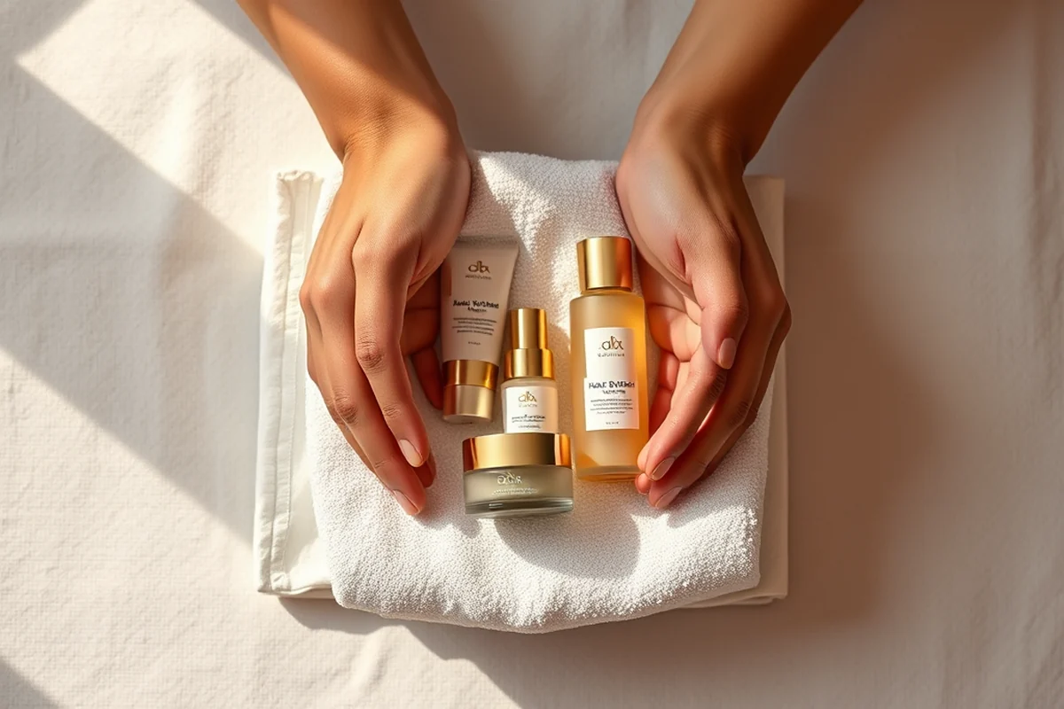 24k golden radiance luxury skincare gift set — 24k Golden Radiance Luxury Skincare Gift Set (the finished result)