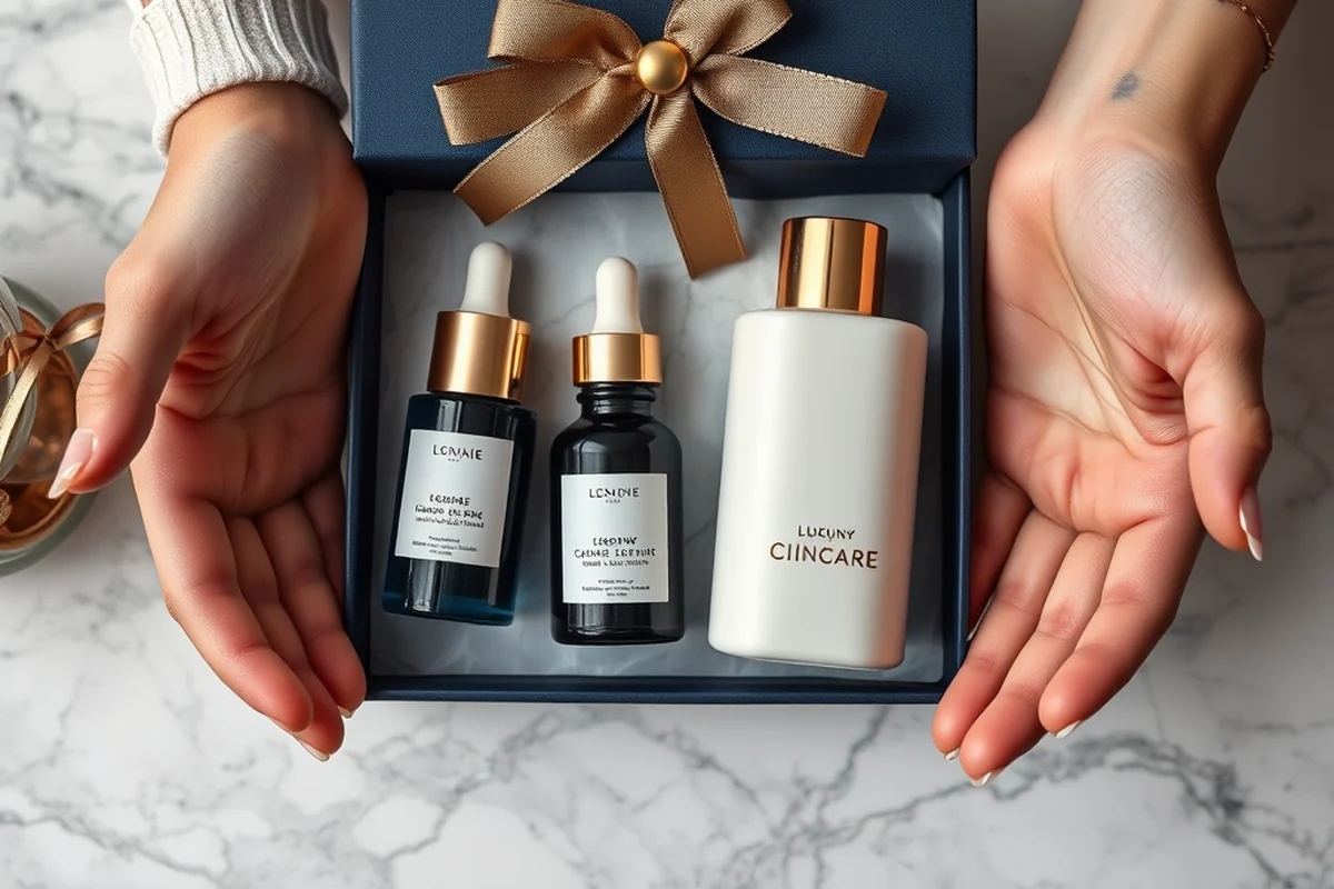 luxury skincare gift box at home — Luxury Skincare Gift Box At Home (the finished result)