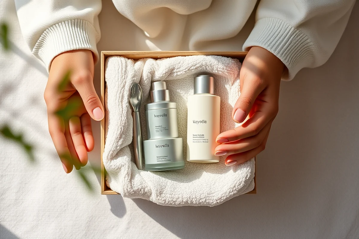 luxury skincare set gift at home — Luxury Skincare Set Gift At Home (the finished result)