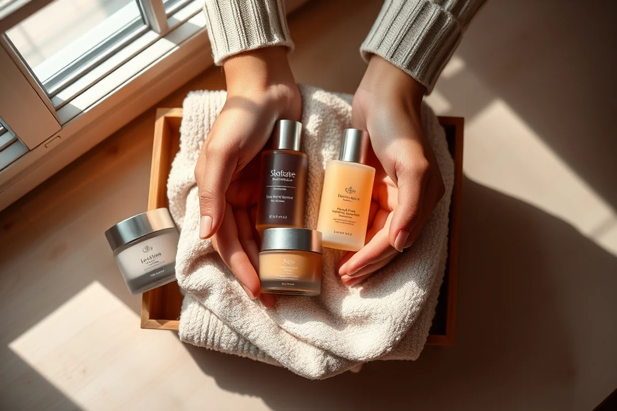 how to luxury skincare gift set — How To Luxury Skincare Gift Set (the finished result)